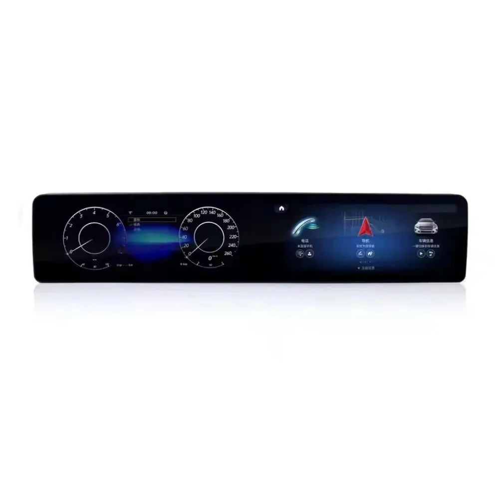 128G Car Autoradio For Mercedes Benz S Class W221 To W222 12.3 Inch Dual Screen Android Cluster Digital Instrument Stereo