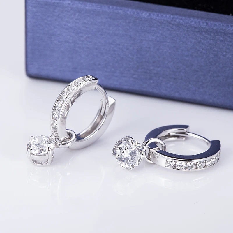 1CT Lab Grown Diamond Earring With Certificate 18K Gold A Pair Of Stud Earrings For Women Girls In Stock Wholesales MSE-518