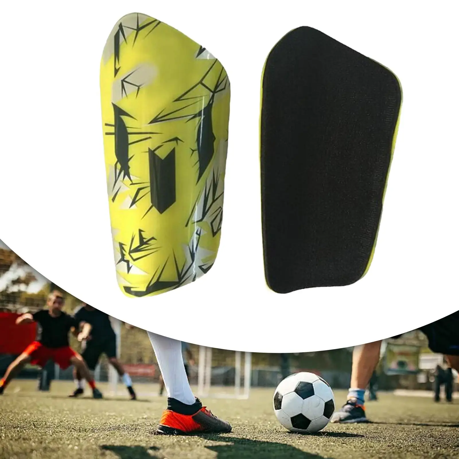 Soccer Shin Protectors Breathable Comfort PU Shin Guards Football Gear for Boys Girls Youth Match Practice