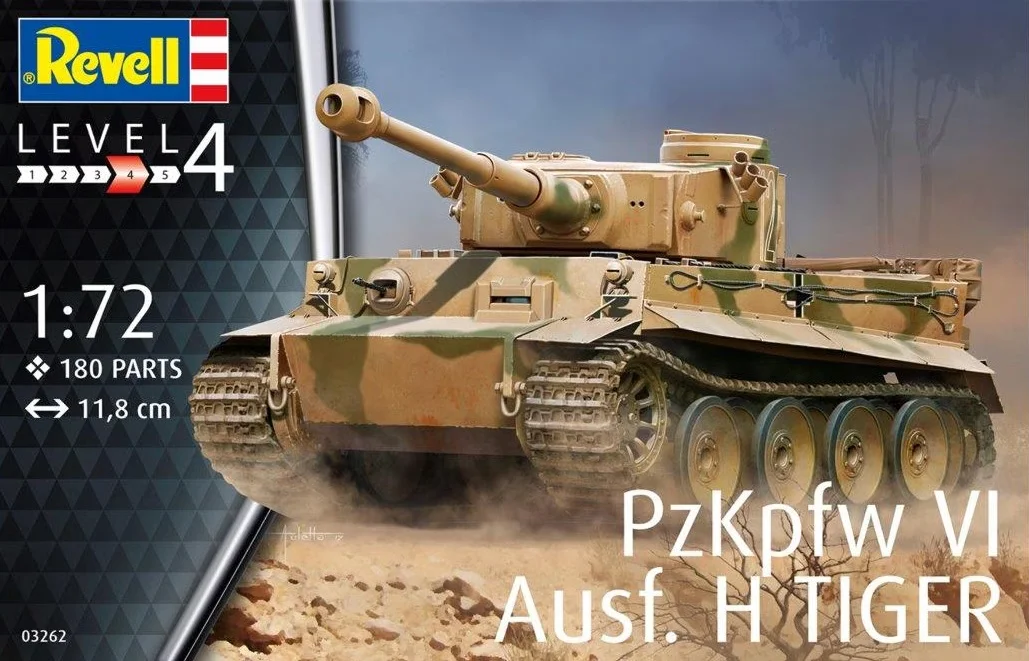 

Комплект модели пластикового танка Revell в сборе 03262 Pz.Kpfw.VI Tiger Ausf. H 1/72