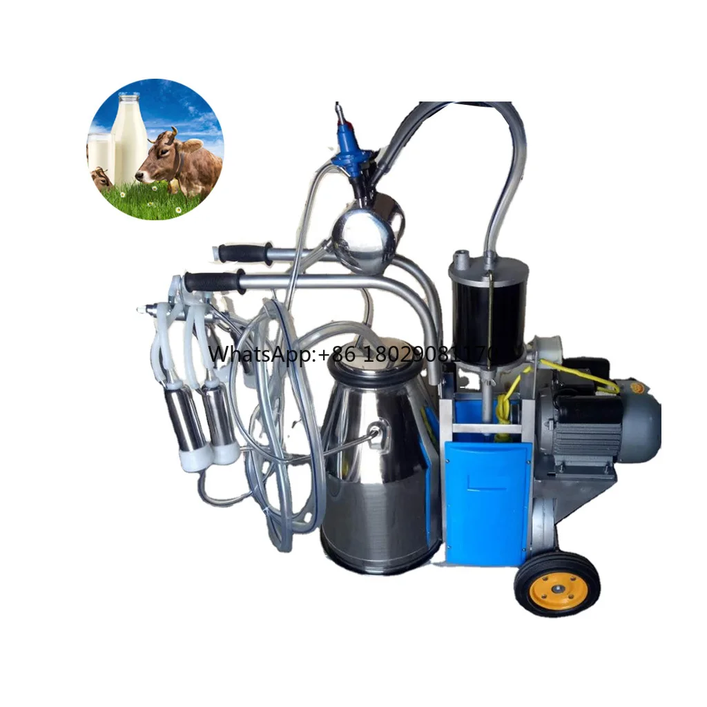 Piston cow milking machine/hot sale electric single barrel buffalo goat milking machine HJ-CM011PS