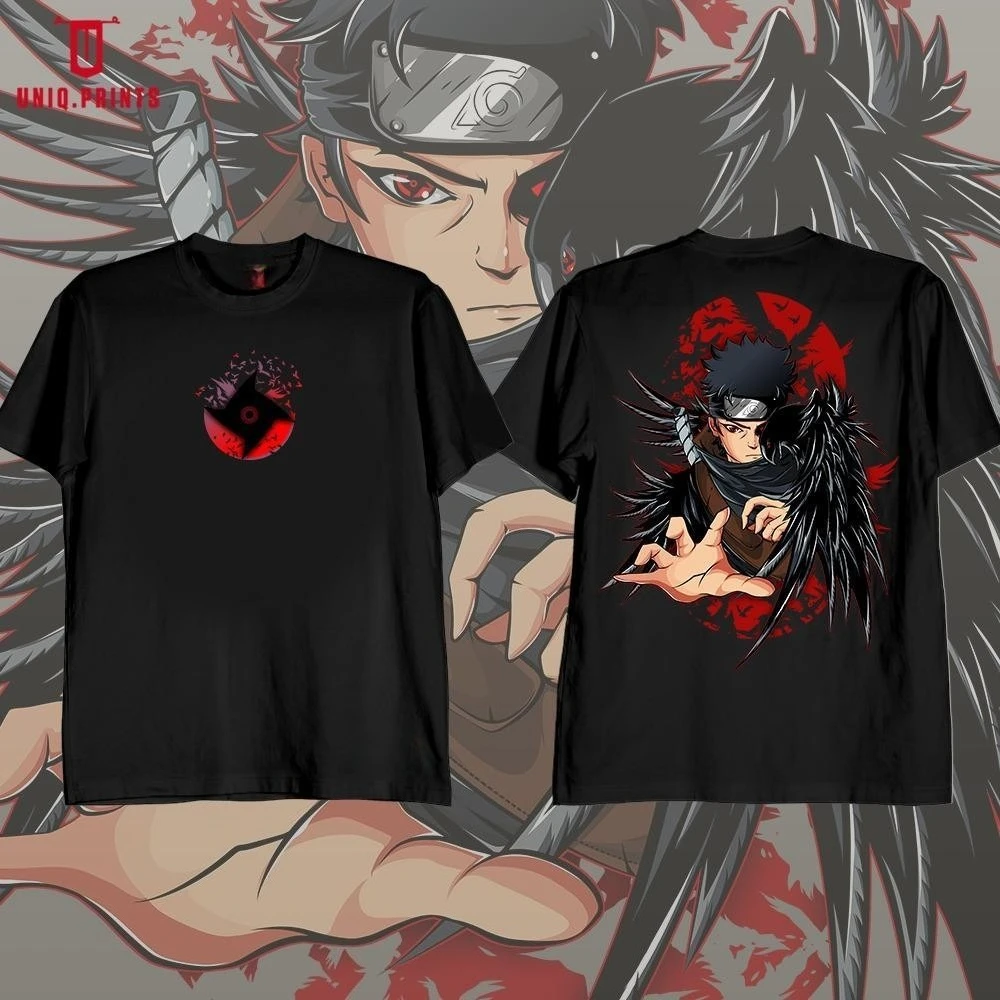 Camiseta UNIQ.PRINTS-NARUTO Shisui Uchiha, gráfico para hombres y mujeres, camiseta de calle de moda de manga corta de calidad para mujeres
