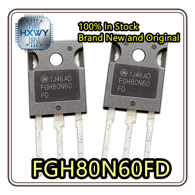 (3/10 pcs) FGH80N60FD   TO-247 package   Brand new, original   Integrated circuit   Stock running low   Fast dispatch