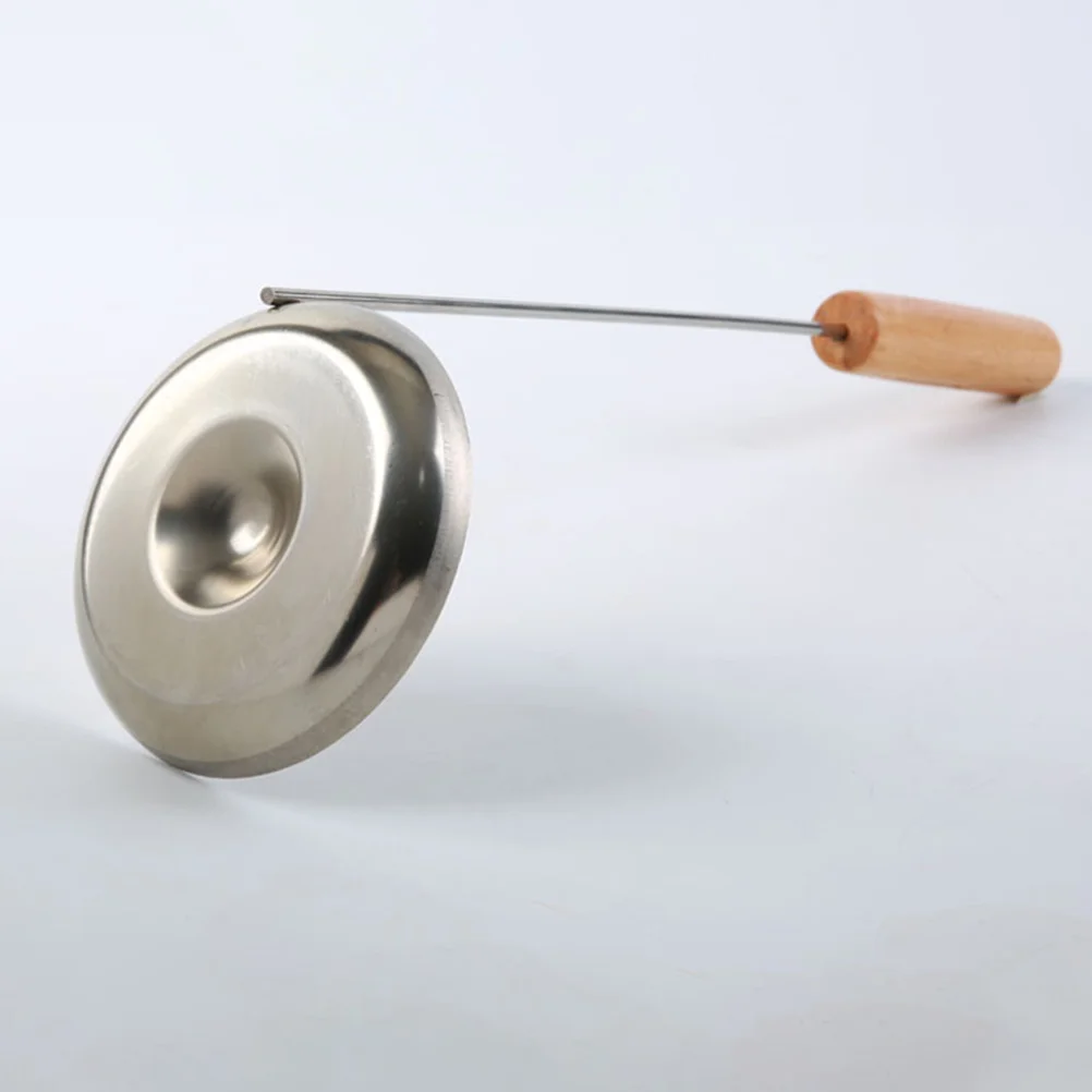 

Stainless Steel Concave Convex Frying Wooden Handle Spoon Non-Stick Oil Spoon Kitchen Tool Fritters Spatula Cooking