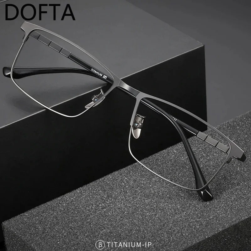 

DOFTA Ultra-light Business Luxury Spectacle Glasses Frame Men Titanium Alloy Optical Prescription Men's Eyeglasses Frames