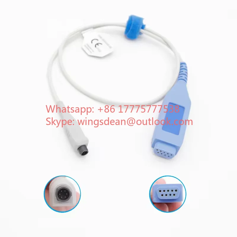 

Compatible with MR TM80 6pin Telemetry Blood Oxygen Probe Adapter, with Nonin Short Wire Spo2 Sensor Cable