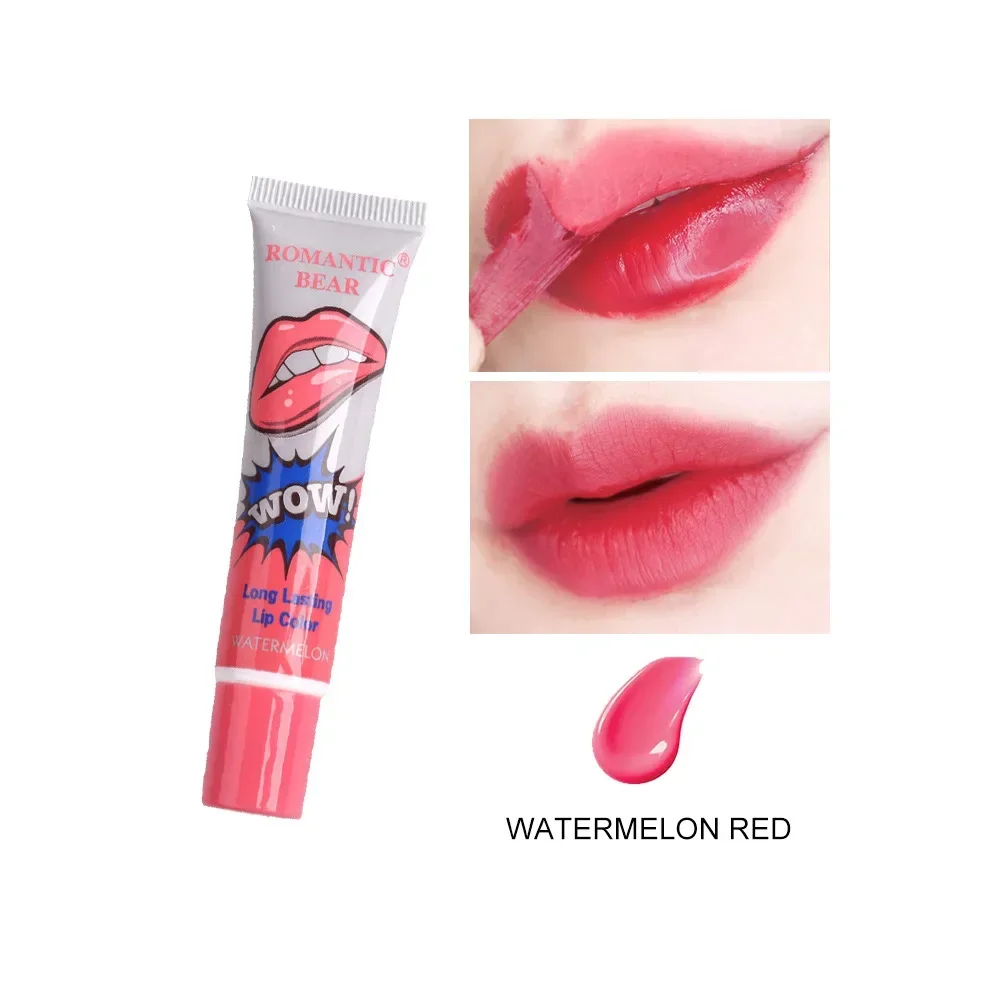 Heallor-Rouge à lèvres pailmétrage pour maquillage, base brillante, transparent, décoller, poupée