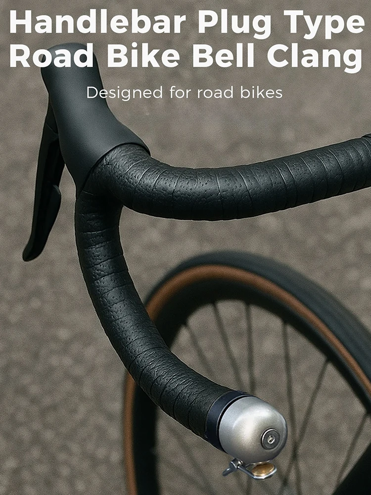 AliExpress GUOMUZI 【M】Bicycle Bell Curved Handlebar Plug Bell Horn Waterproof 80dB Loud High Decibel Ring Alarm Bell Road Bike Accessories