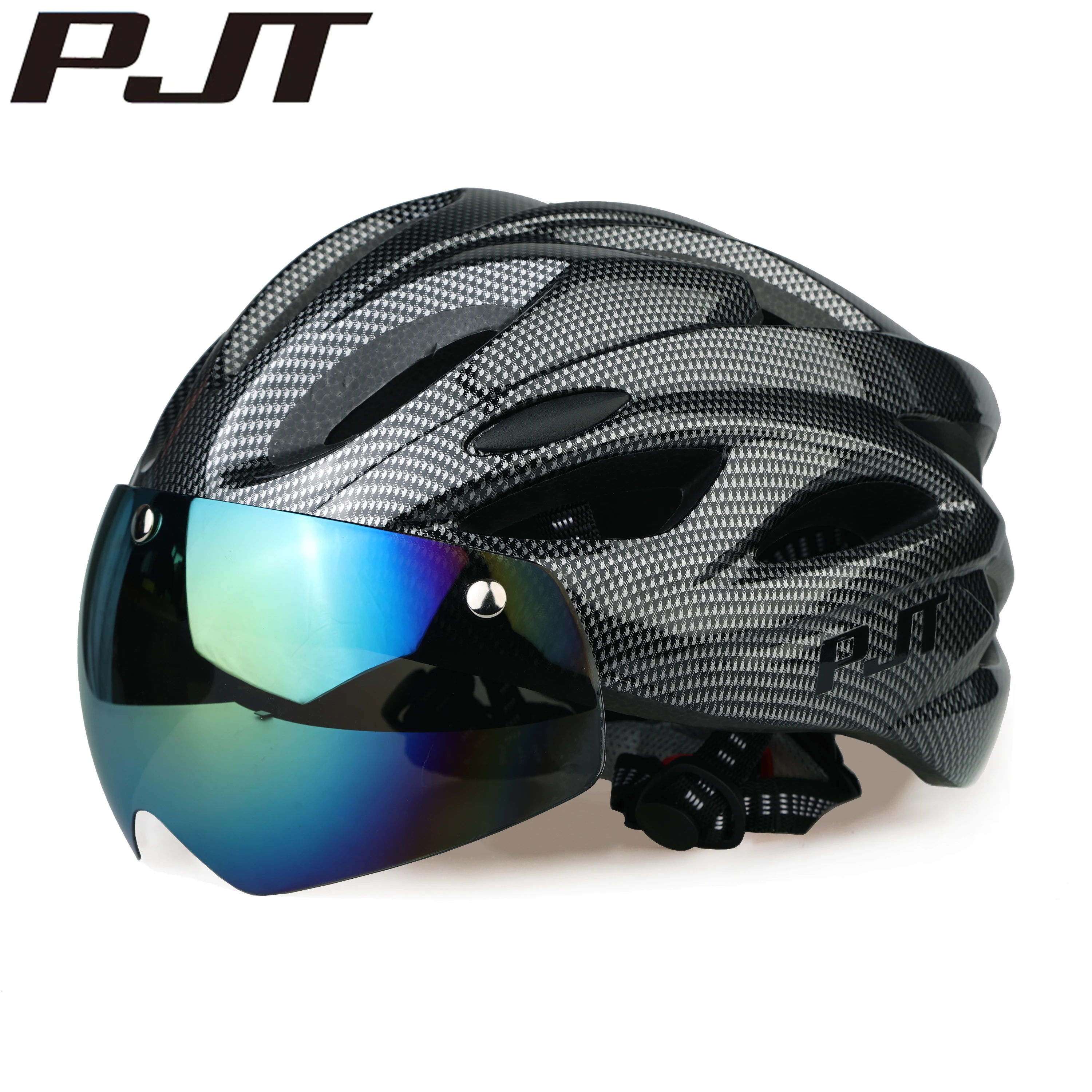 PJT Ultralichte magnetische bril Fietshelm Lichtgewicht PC-shell en EPS-schuimconstructie Fietshelm MTB-fietshelm