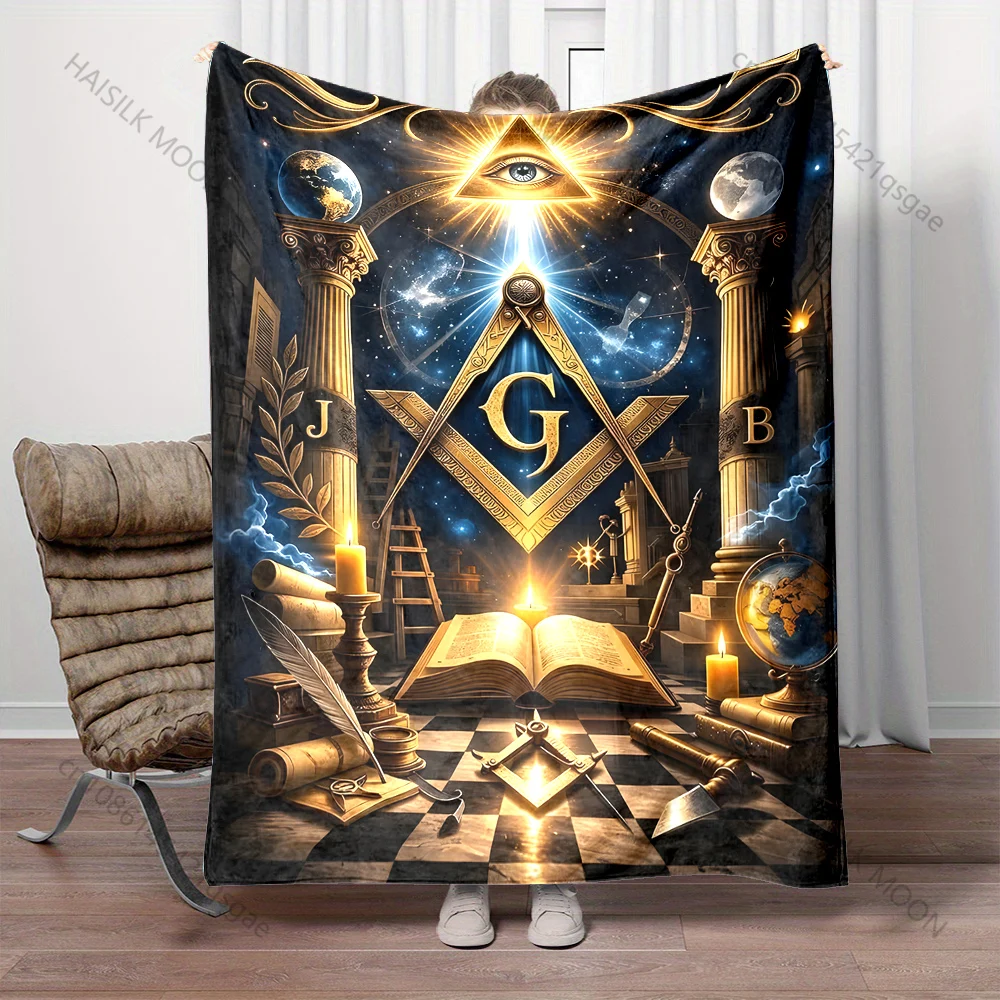 

Mysterious Symbols and Knowledge Print Blanket Warm Soft Fluffy Kids Adult Sofa Bed Throw Blanket Outdoor Travel Camping RV
