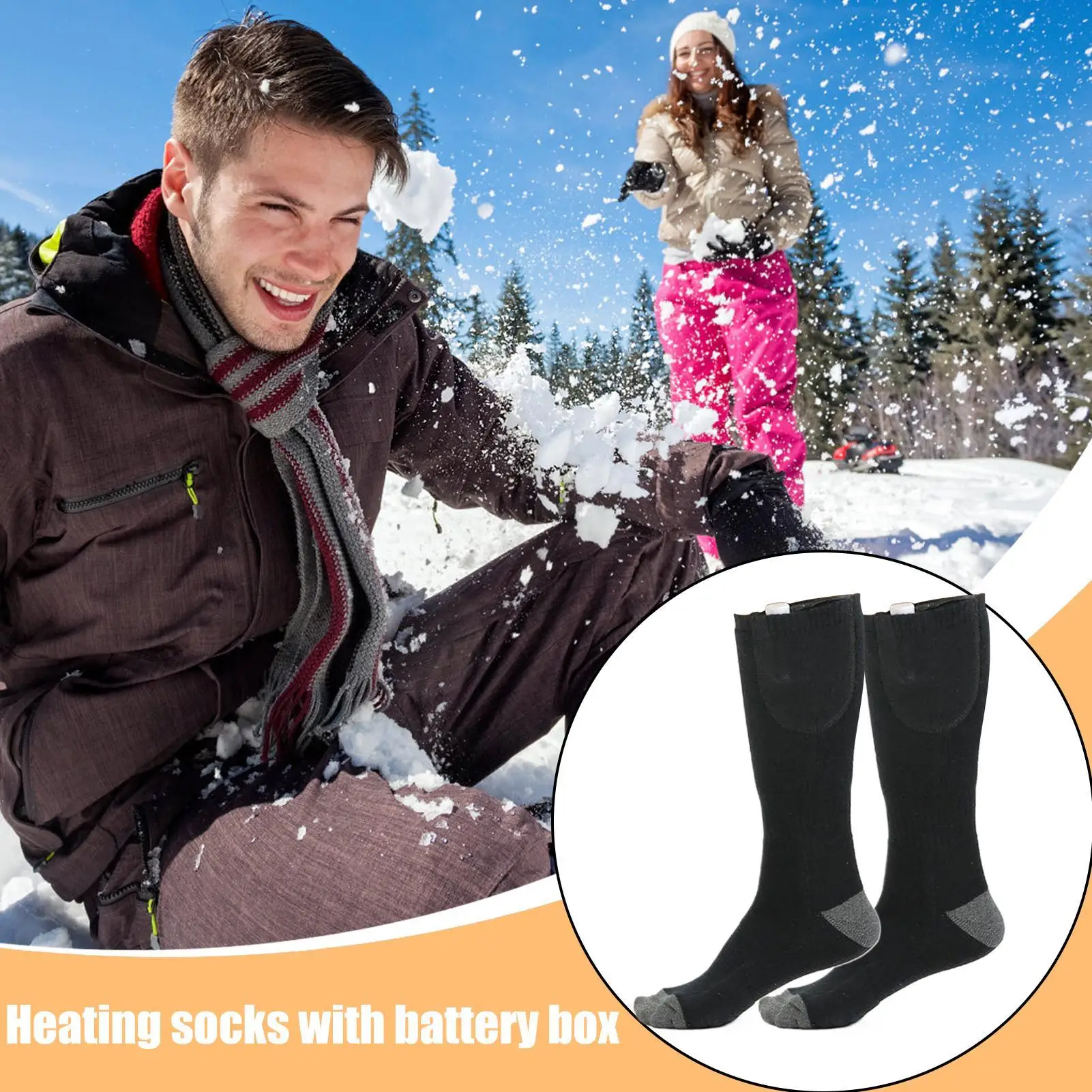 

Электрические носки, термоноски на батарейках, грелки для ног, грелки для ног для пожилых людей, взрослых, женщин, мужчин, велосипедистов, сноуборда, рыбалки