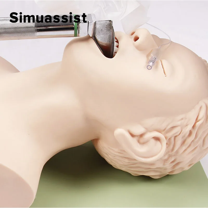 Electronic Adult Tracheal Intubation Model Oral Nasopharyngeal Human Airway Emergency Medical Nursing Training Mannequin