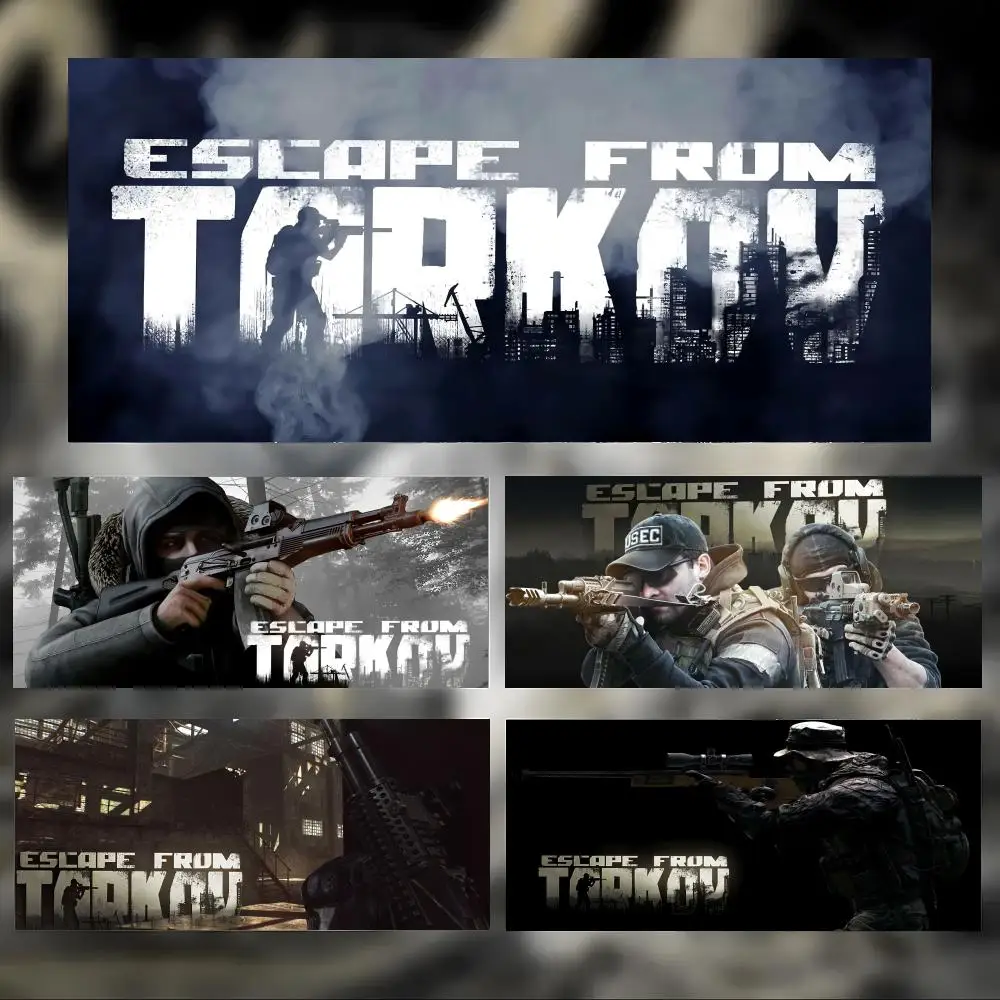 Tough Game E-Escapes From T-Tarkov Mouse Pad Large Thick Desk Pad Stitched Edges Gaming Mouse Mat for PC