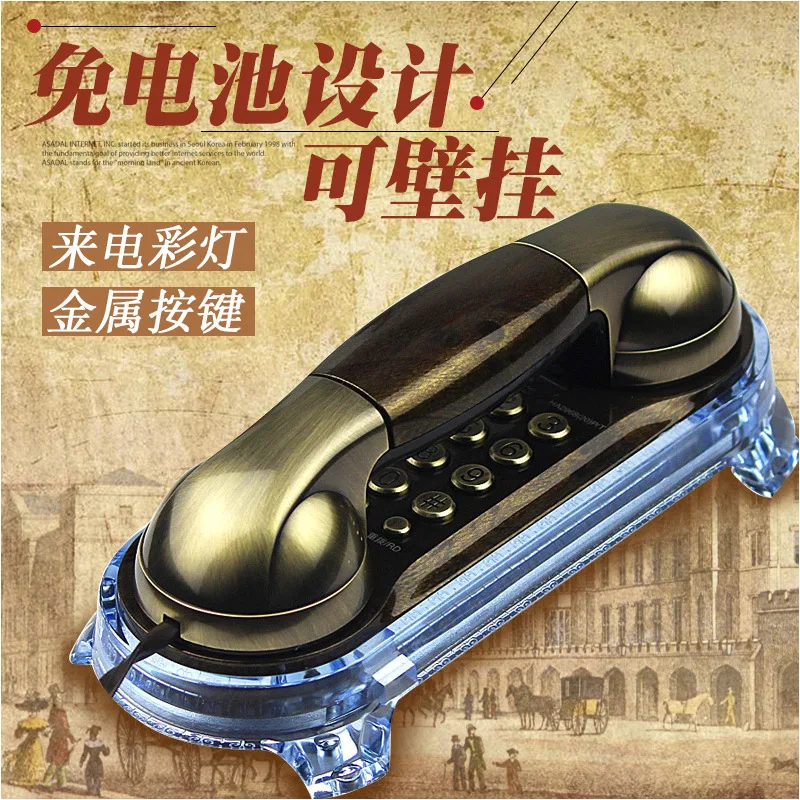 025/301 Telephone Landline Wall-mounted Home Retro Antique Small Extension Foreign Trade Export Telephone