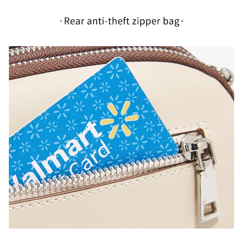 FOXER Damen Umhängetasche aus Spaltleder 2026 Neue Schultertasche Geldbörse Weibliche Mode Handytasche mit Zubehör – Detail 9