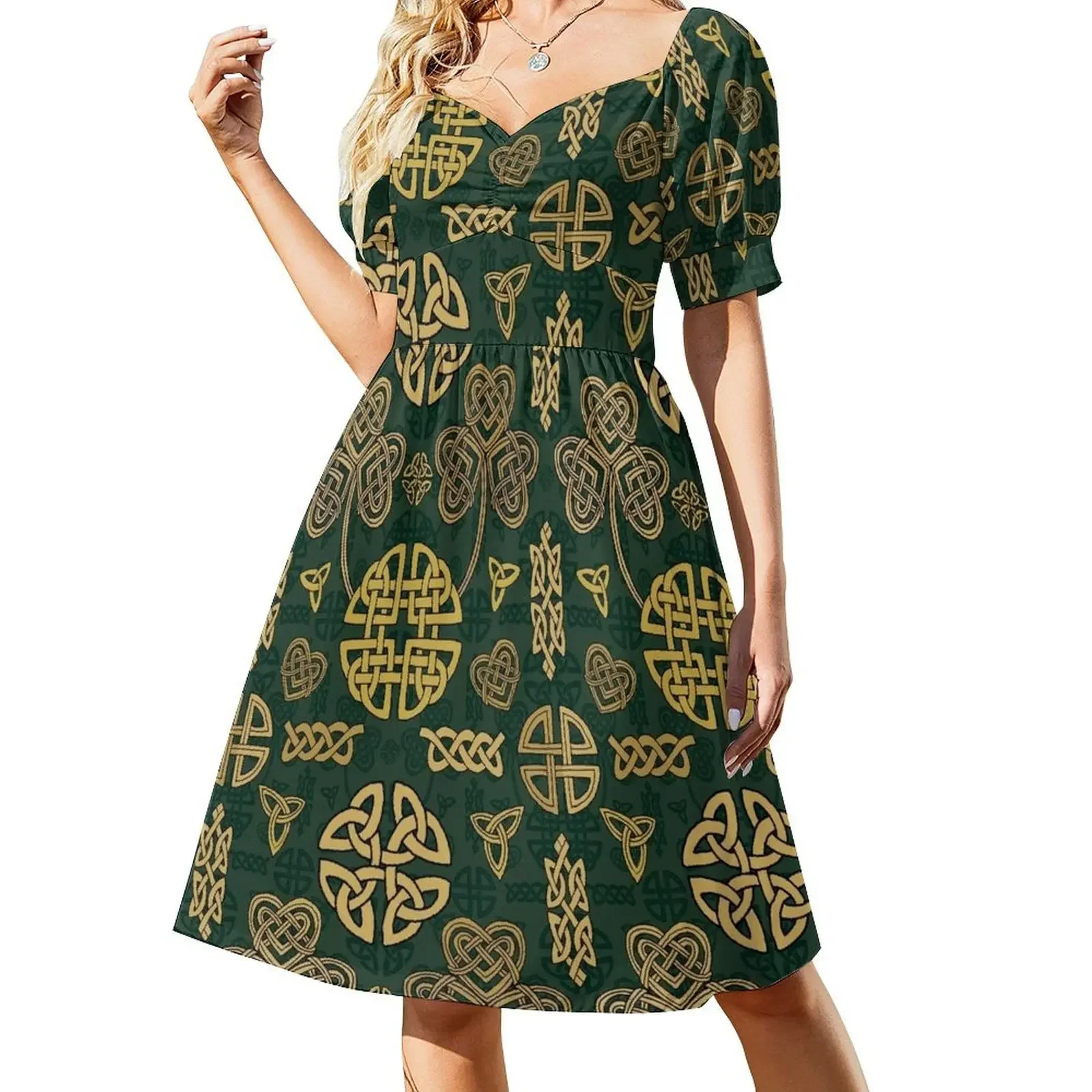 

Irish Celtic Pride Short-Sleeved Dress Party dresses Long dress woman Dress