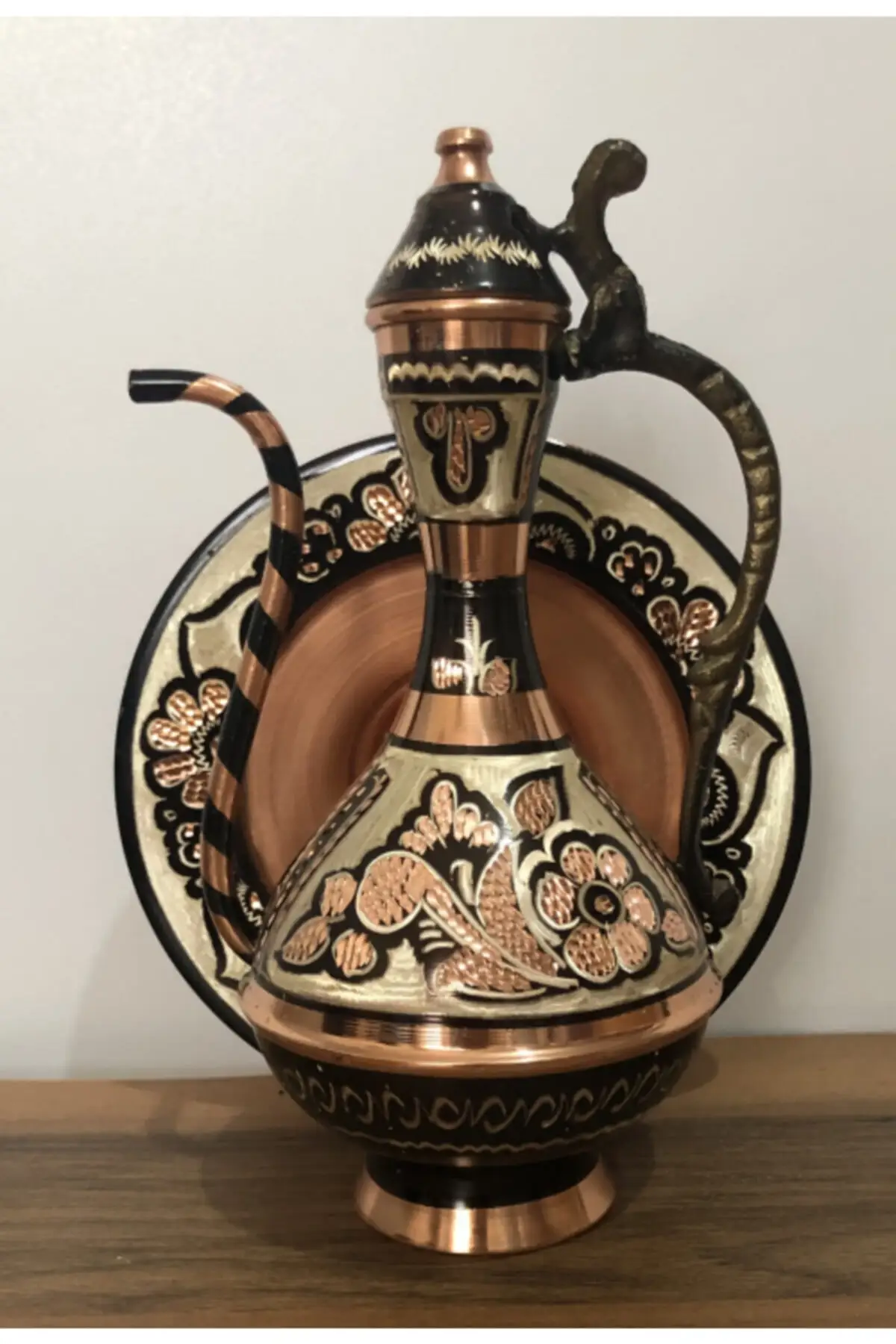 

DOLBOVI copper plate twin twin brik Cooper Tea Pots Handmade