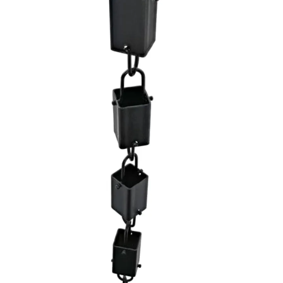

8.5-Feet Black Single Link Rain Chains