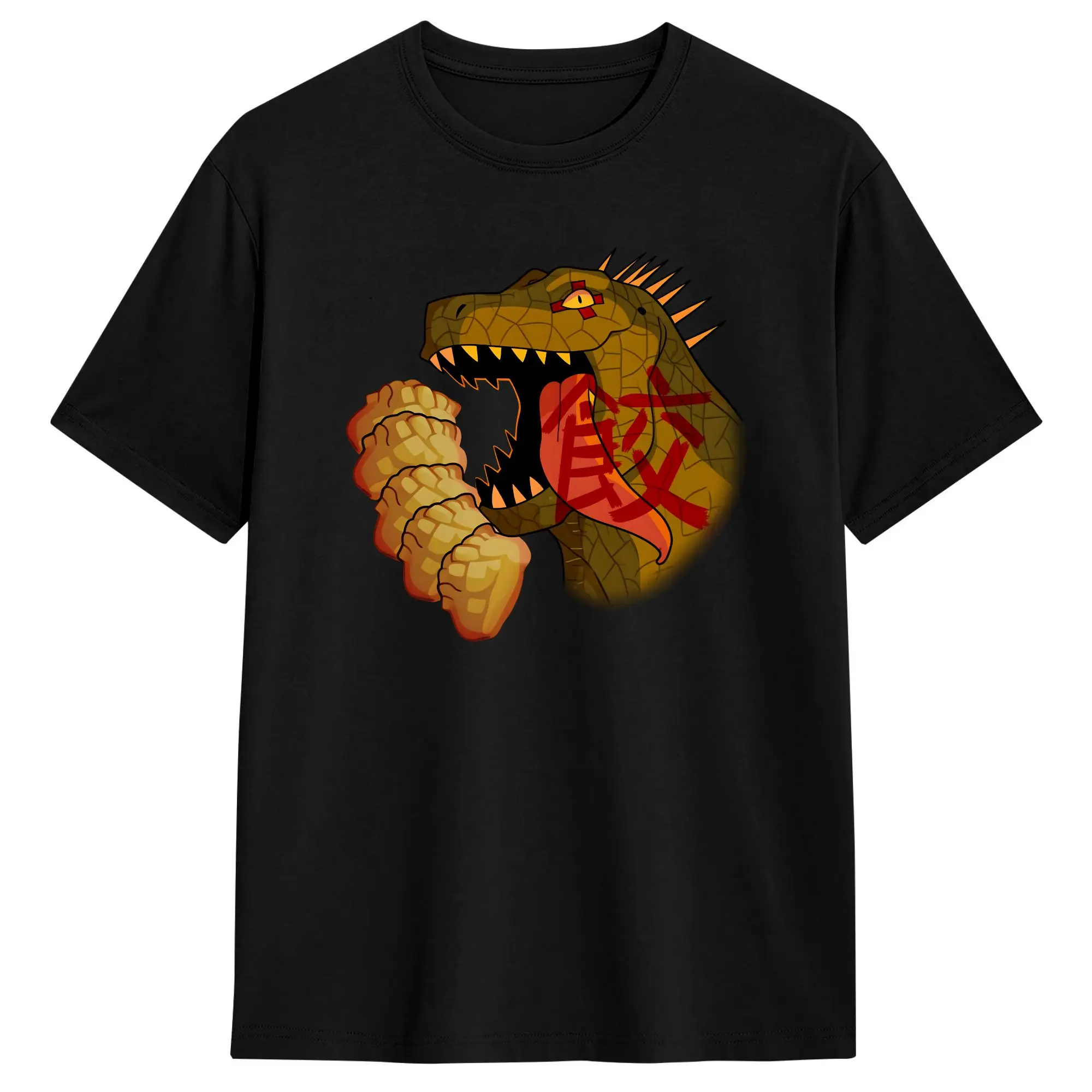 Camisetas Dorohedoro Kaiman Gyoza para hombre, camiseta de algodón puro, camisetas con cuello redondo, camisetas de manga corta estampadas