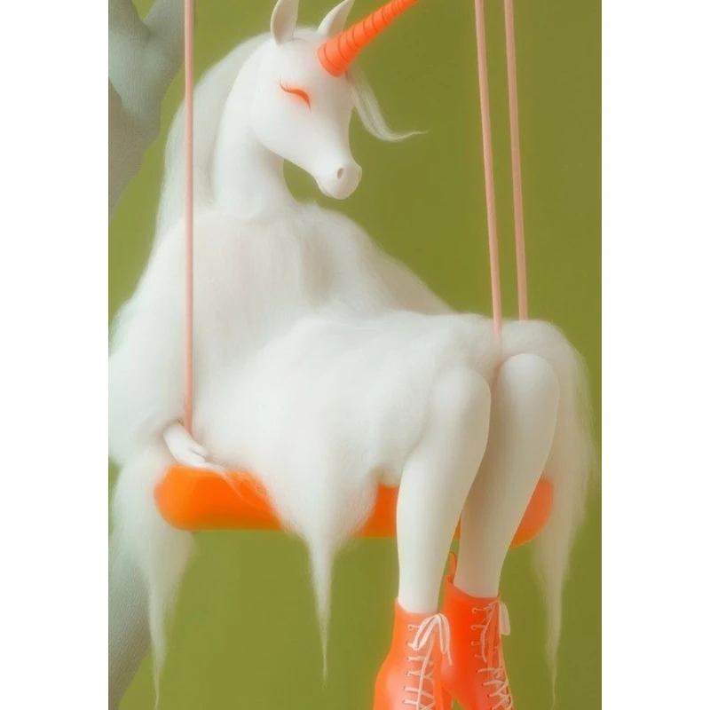 500/1000/1200/2000 PCS Jigsaw Puzzles Fashion White Horse Animal Family Activity Games for Gameroom Bedroom Home Decor Gift