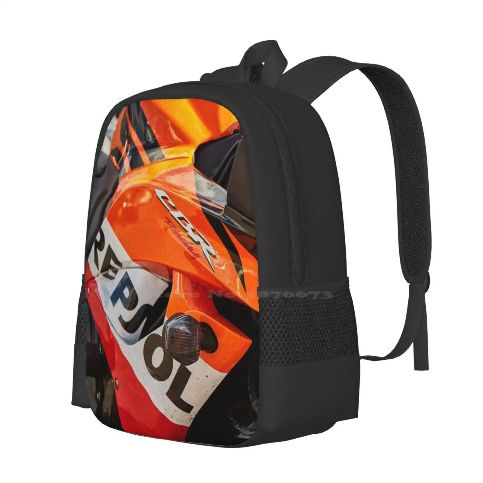 Repsol New Arrivals Unisex Bags Student Bag Backpack Repsol Motorcycle Extreme Sport Racing