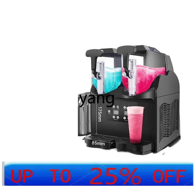 KG  Commercial Automatic Double Cylinder Slush Snow Granulator Smoothie Juicer