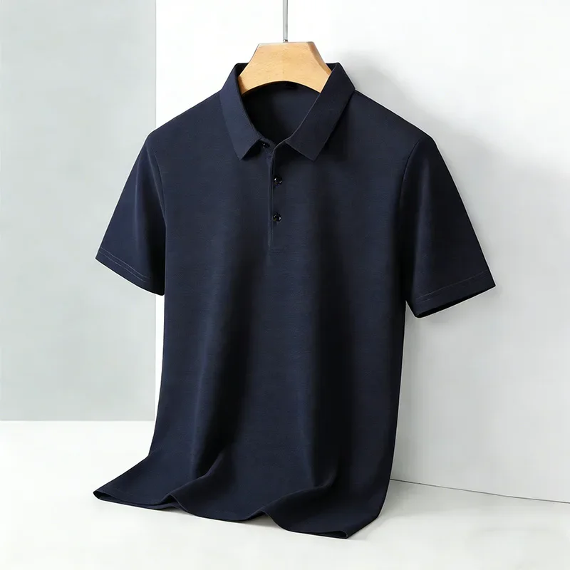 Men's Classic Collar Short Sleeve Polo Shirt Casual Breathable Summer Daily Office Fashion Men's Tee 2026 image 3