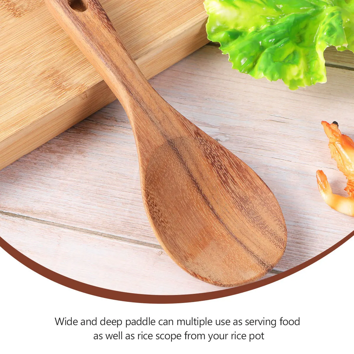

Acacia Mangium Wooden Rice Spoon Long Handle Soup Porridge Ladle For Home Kitchen Restaurant Rice Serving Paddle Scoop