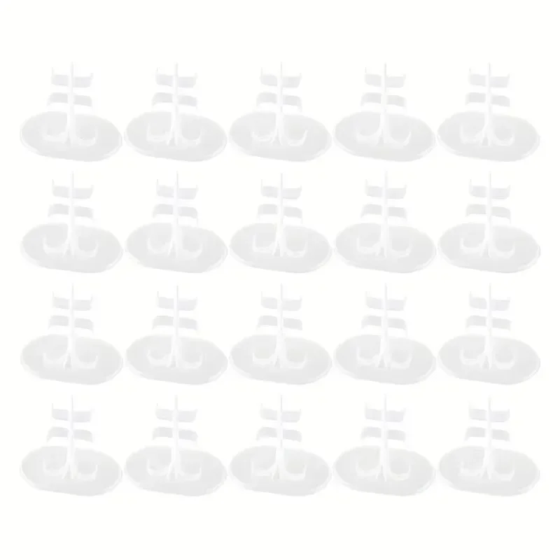 30pcs Transparent PVC Doll Stand Display Stands Movable Leg Clip for Collectible Figures Plastic Puppet Support Stand Home Decor