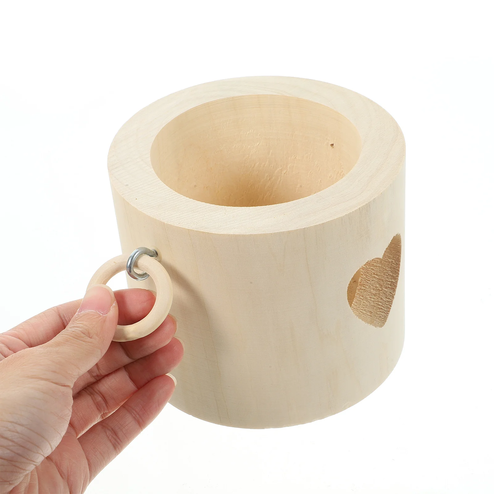 

Heart Shaped Wooden Holder Creative Design Romantic Home Decor Multi Functional Use for Dinner Window Christmas