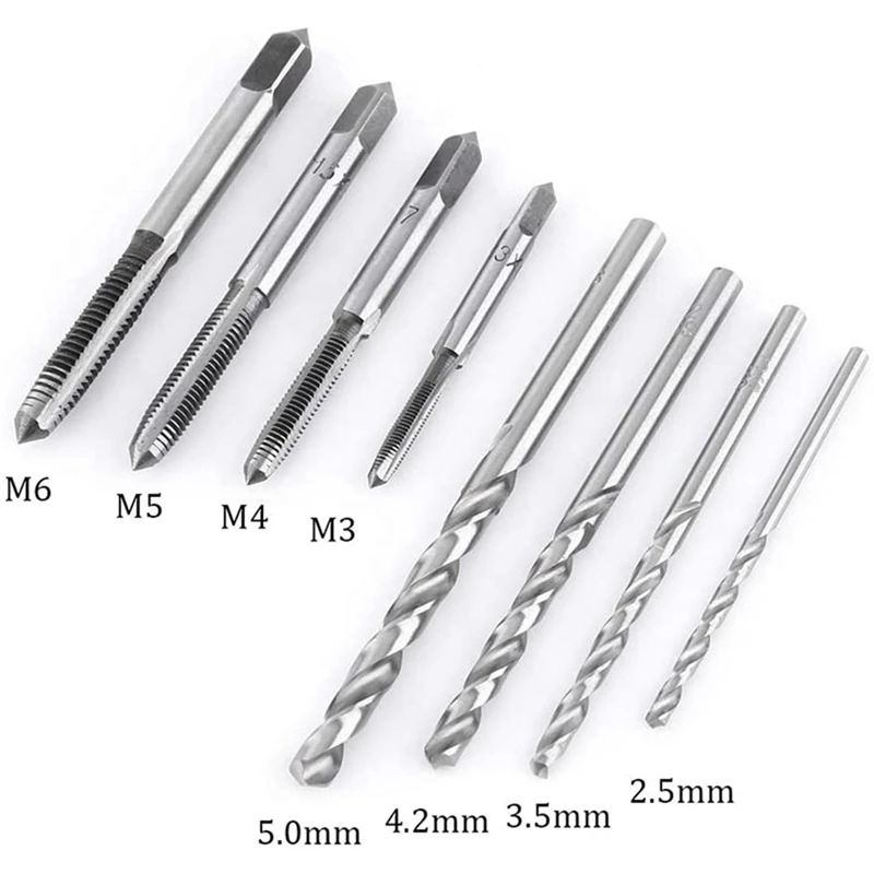 1 Set Automatic Center Punch Tool,Crushing Hand Tool & 1 Set T-Handle Ratchet Tap Holder Wrench Tool Set