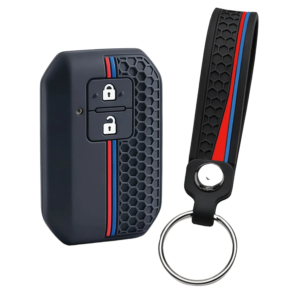 Soft Key Case For Suzuki Swift Ertiga Ignis Baleno XL7 Ciaz Dzire Wagon R With Finger Loop And Key Ring Remote Protection