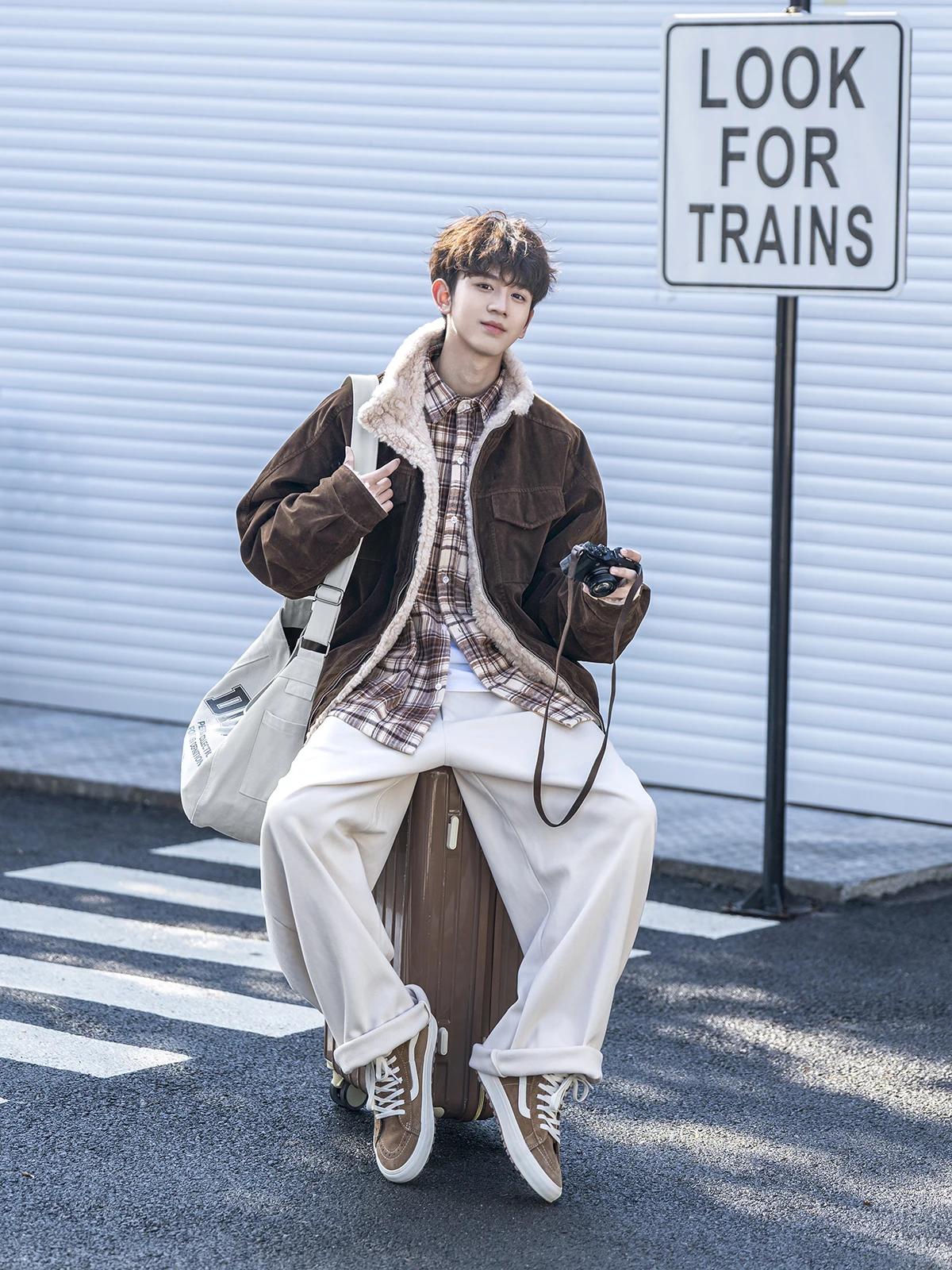 Cappotto da uomo in pelliccia di agnello Jaet con colletto alla coreana Cappotto in cotone retrò americano Sle Gioventù ular Capispalla invernale dalla vestibilità ampia