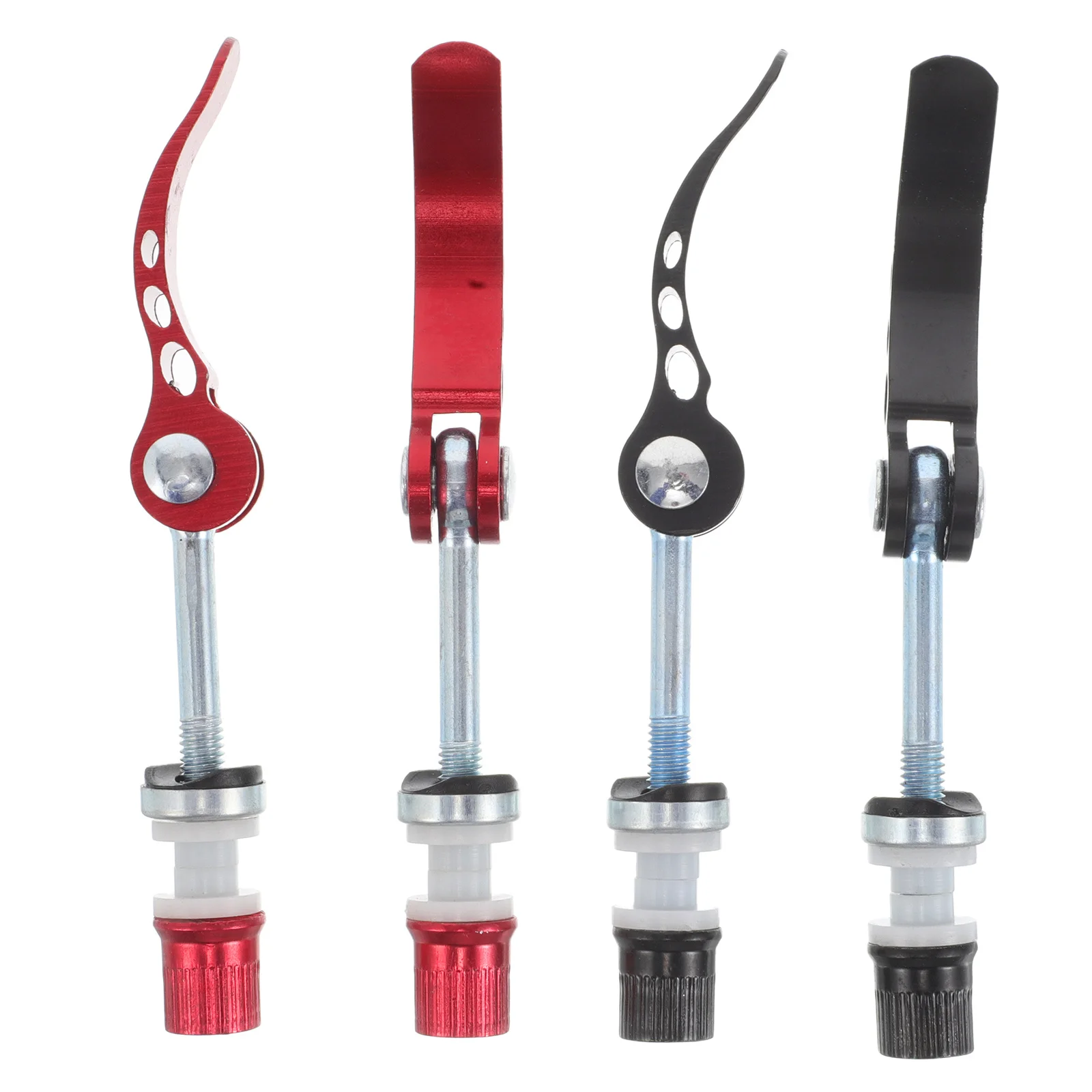 

4pcs Bicycle Seatpost Quick Release Clamp Lightweight Aluminum Lockable Seat Clamp For Mountain Bike Road Trail Off-Road Cycling