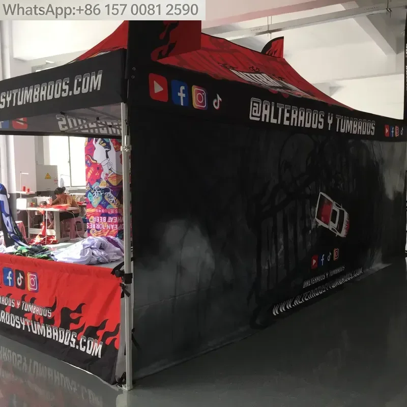 Custom Logo 10x20 Aluminum Alloy Advertising Tent for Outdoor Events Trade Shows Promotions Vendor Pop 3x3 Marquee Canopy view 5
