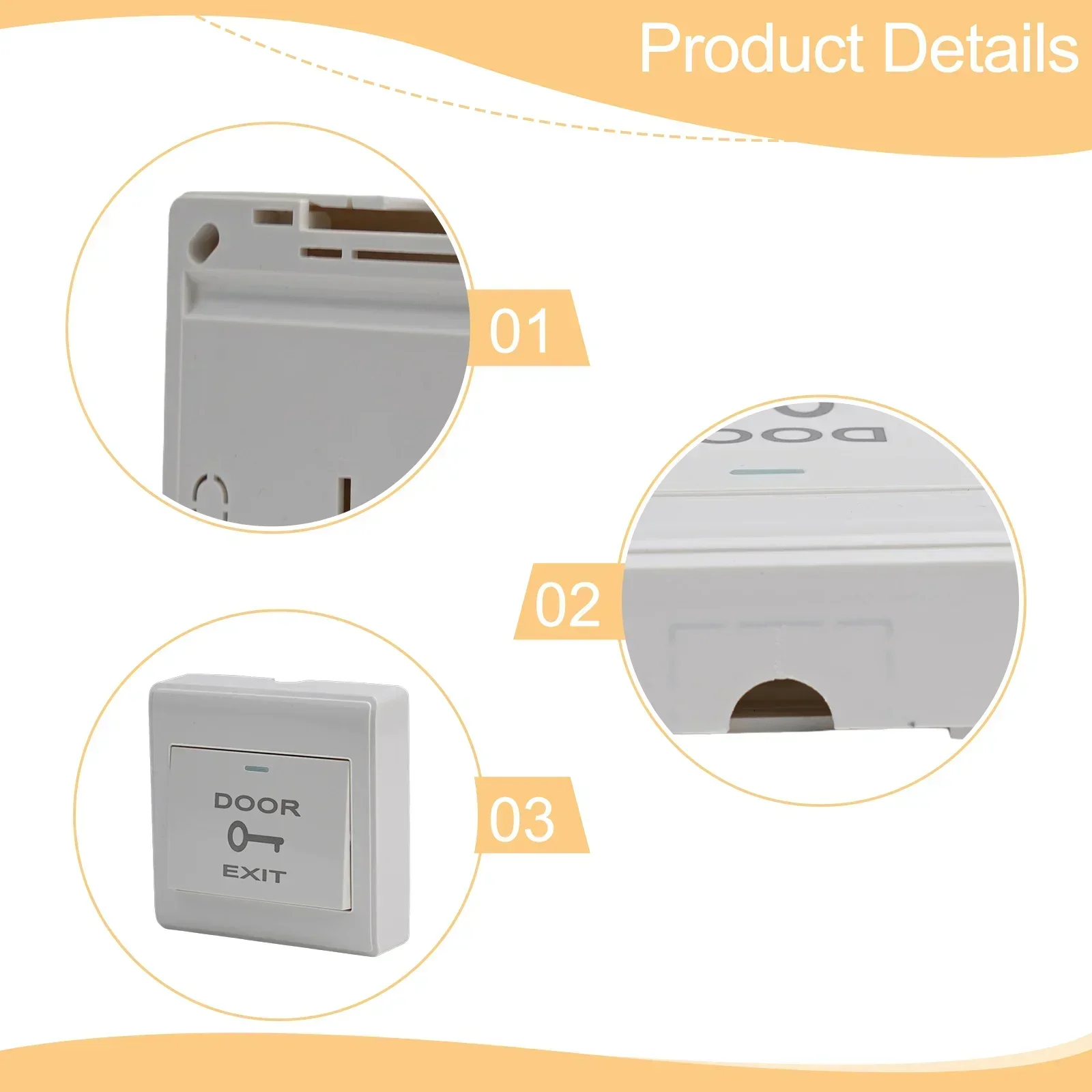 Maintenance Made Easy Disassemble With Screwdriver Luminous Indicator Bar PushButton Door Access Control System