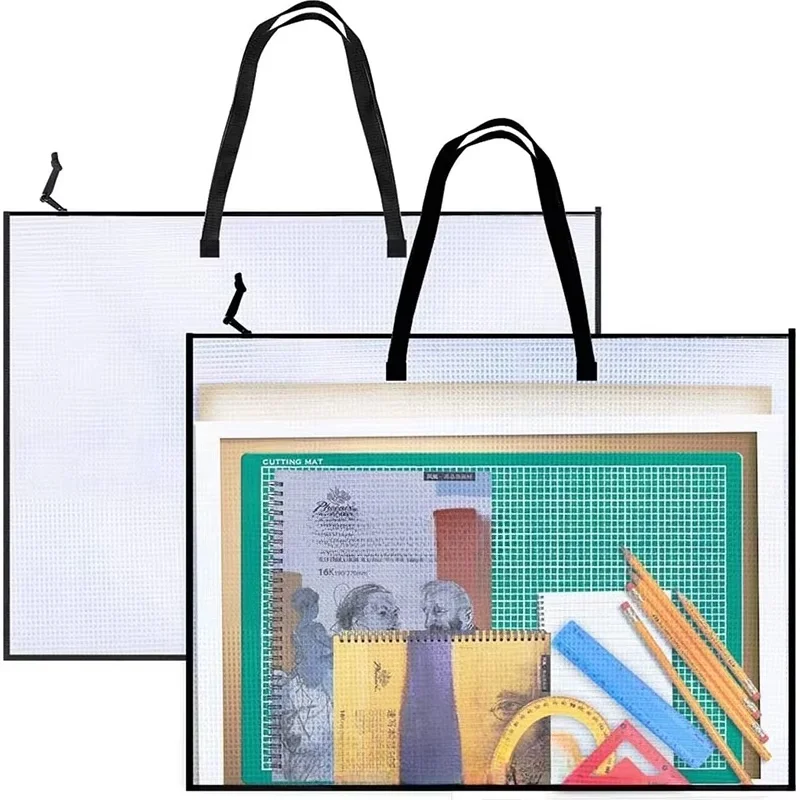 bolsa-para-portfolio-de-obras-de-arte-com-alca-e-fecho-de-correr-organizador-de-pastas-em-rede-de-vinil-para-quadros-de-avisos-albuns-de-recortes-cartazes-resistente