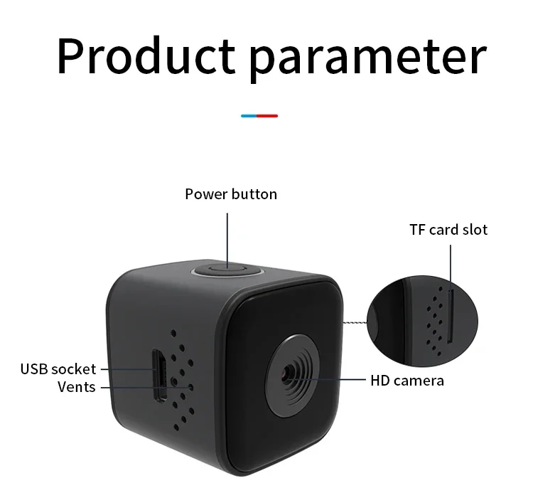 1080P SQ28 Mini Camera with Waterproof Cover HD Smart Night Vision Indoor Camera Security Remote View Cam support TF Card