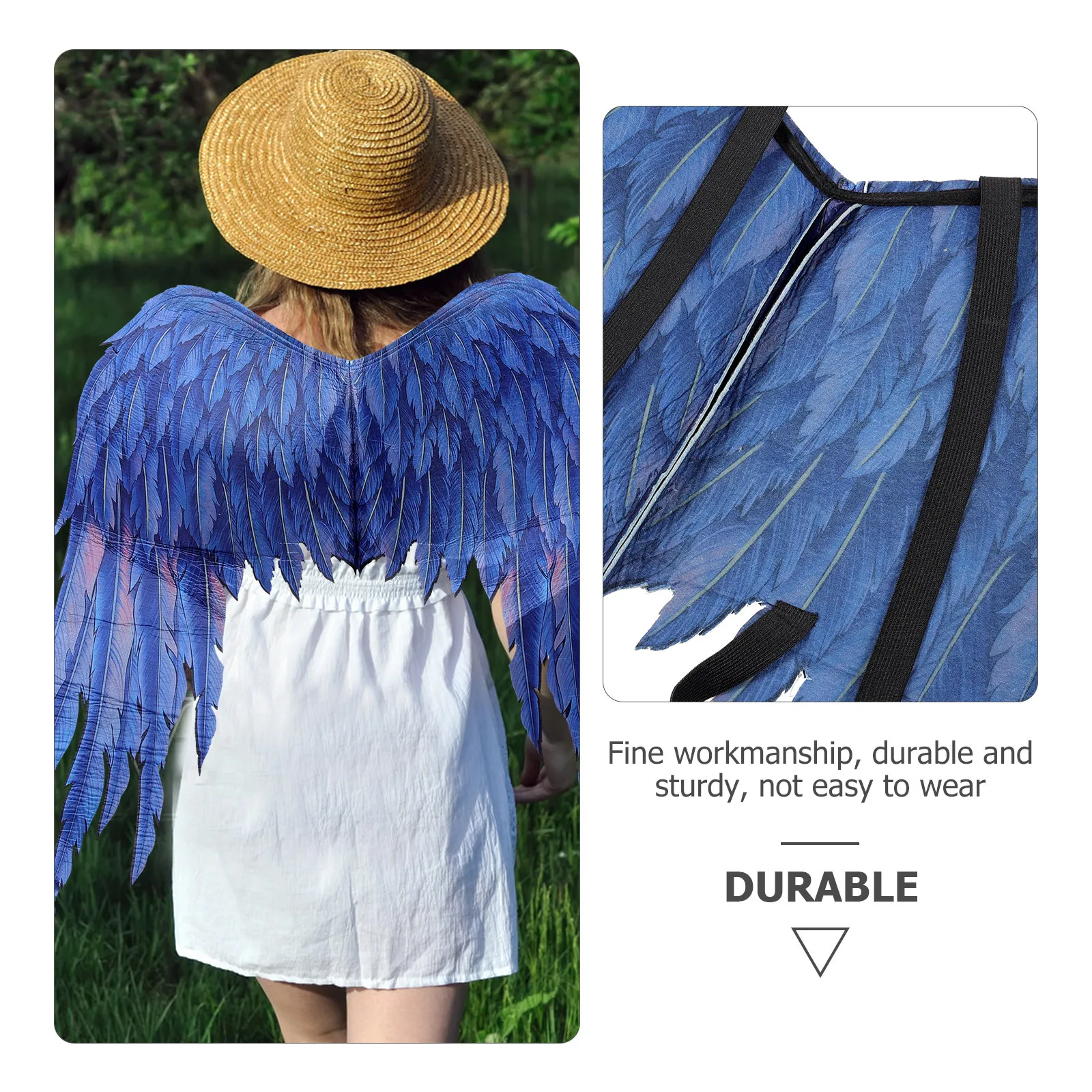 

1Set Owl Mask Wing Costume Unique Design Lightweight Party Favor Halloween Cosplay Accessory Owl Costume Kit Halloween Supplies