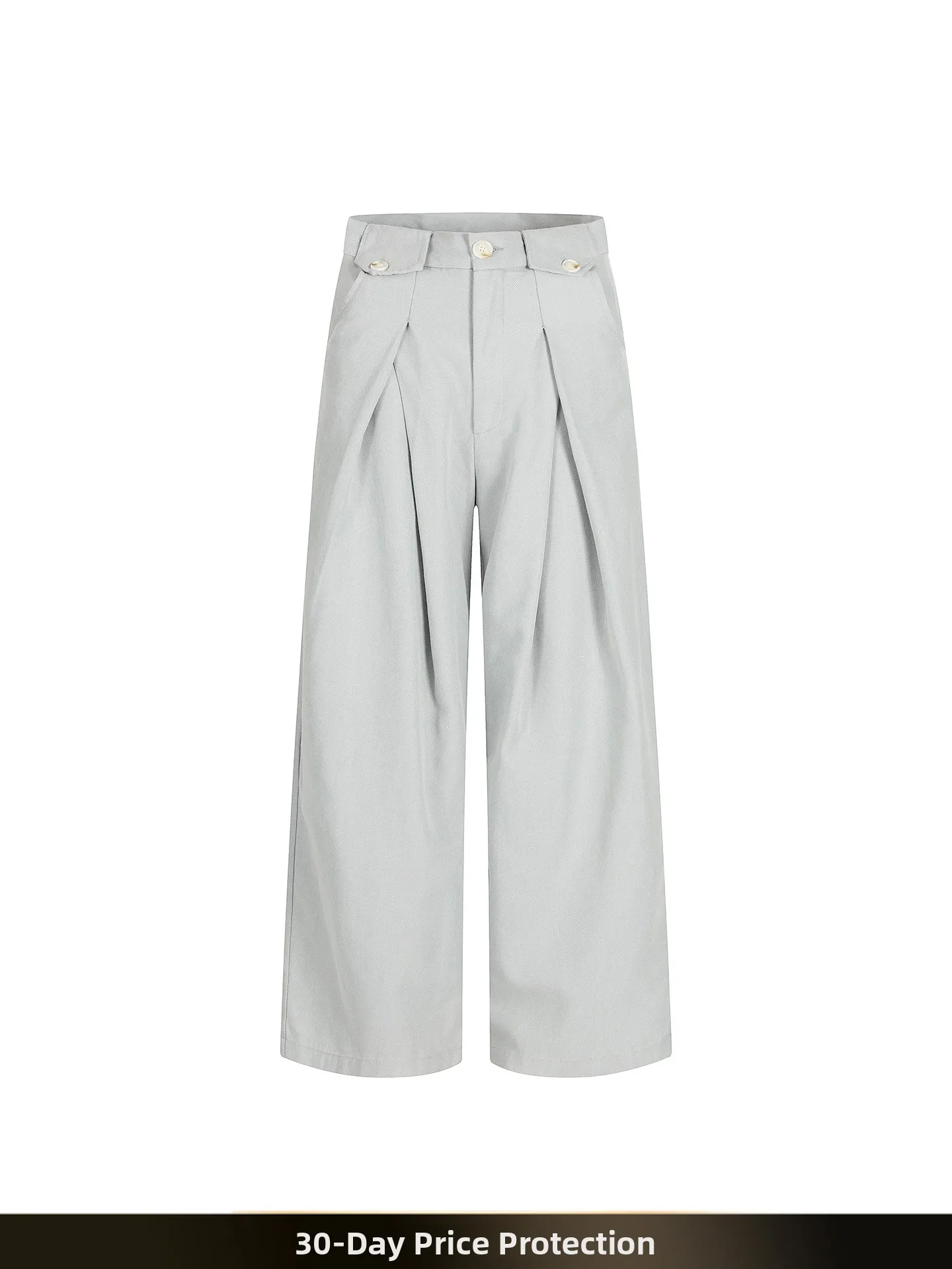 

Американские ретро-брюки прямого кроя с драпировкой, осенние, однотонные, свободные, широкие, длинные брюки для подростков