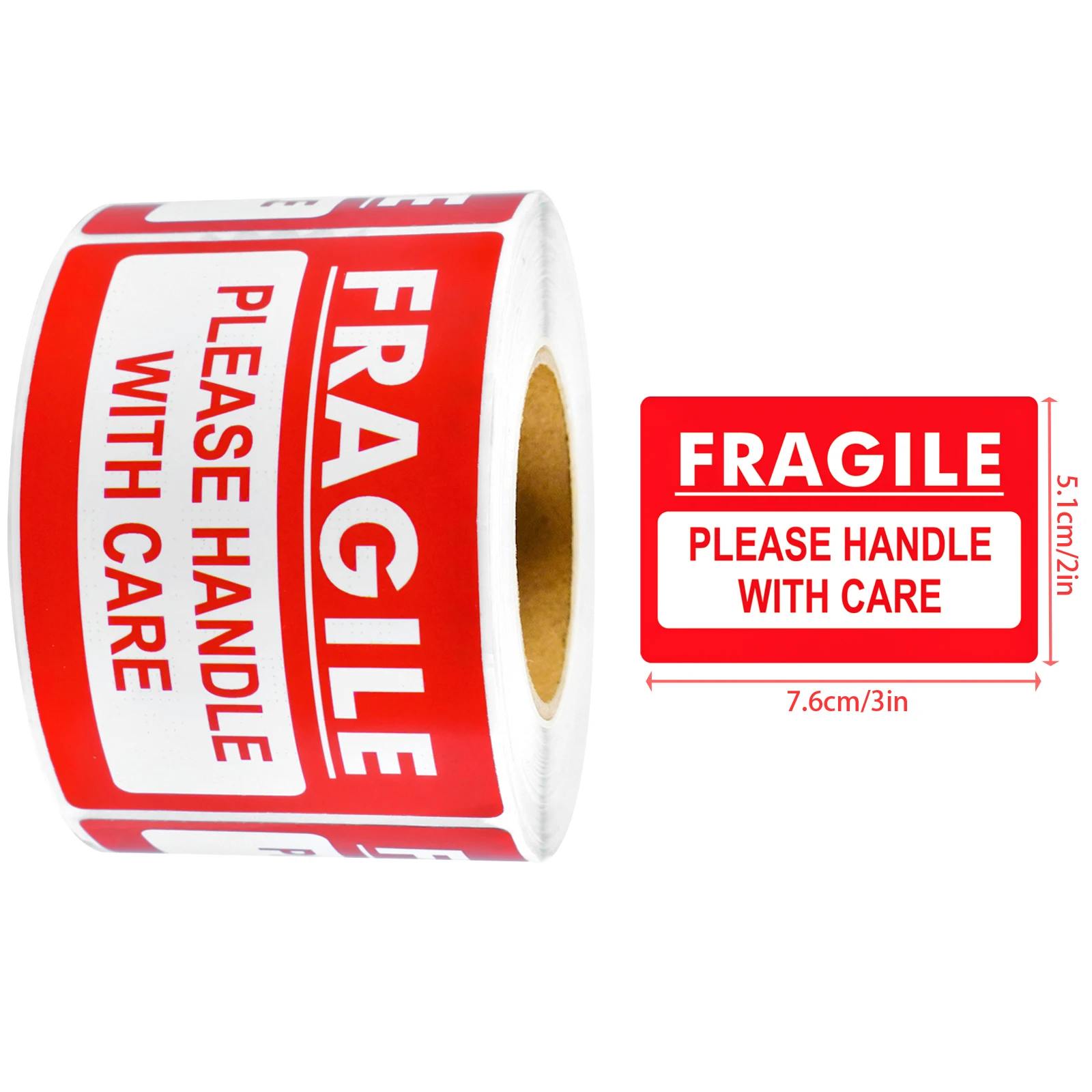 300Pcs 2*3in Fragile Warning Stickers Red Warning Labels for Caution and Care in Packaging Transport Adhesive Labels Transport Warning Labels Stickers, Handle with Care Labels Stickers Transport Adhesive Labels Warehouse Storage Warning Labels Stickers Warning Labels for Fragile Items Cups Jars Porcelain Bowls Bottles Logistics Transport Adhesive Labels Stickers