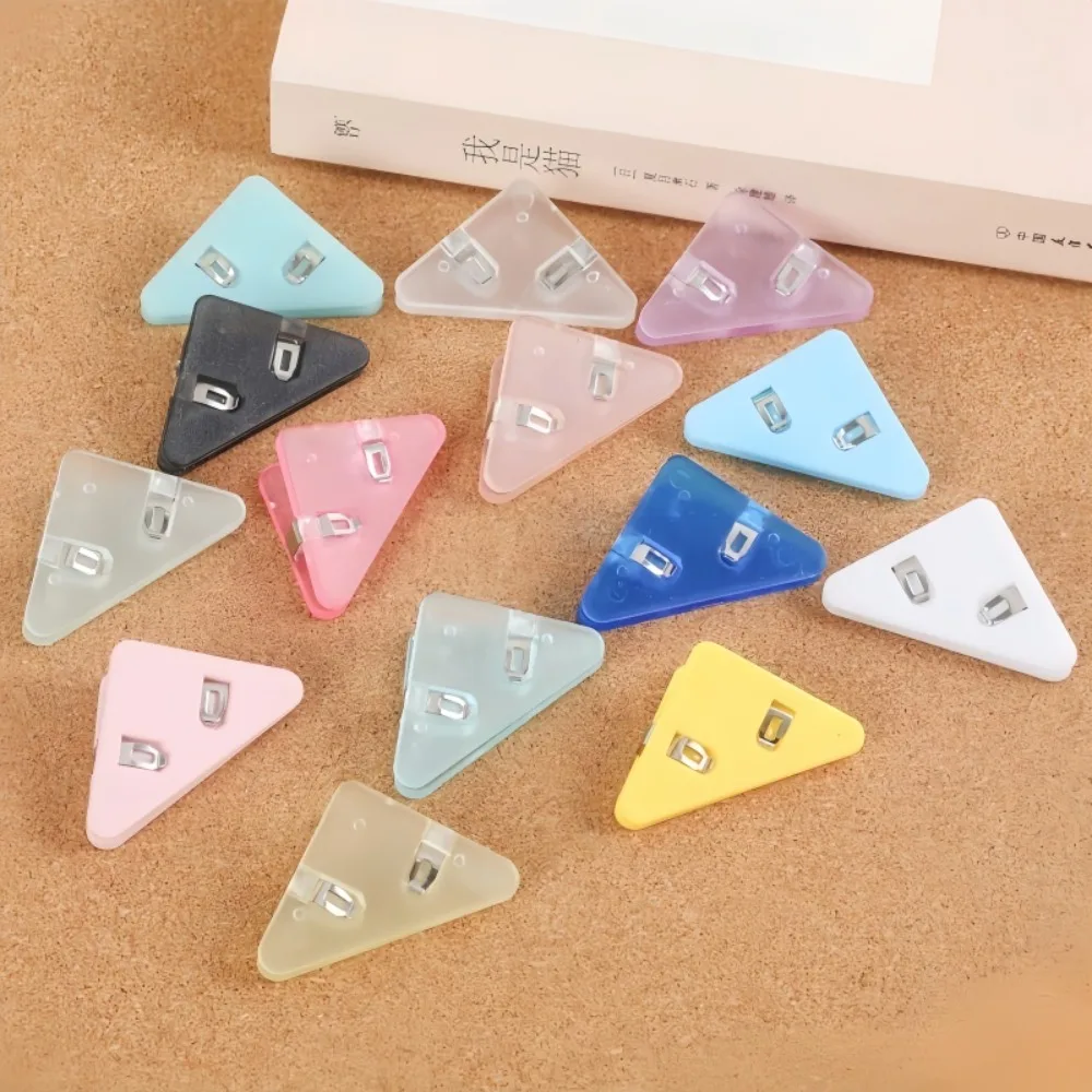 Mini Color Corner Clip Set Can Be Reused for Files Notebooks Test Papers Book Corner Protectors Office Stationery Supplies - view 3