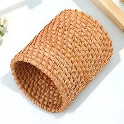 

1Pcs Woven Desktop Pen Holder Basket Compact Multifunctional Organizer Storage Container for Stationery Makeup