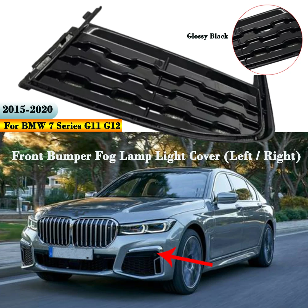 Car Front Bumper Side Grille Fog Lamp Light Cover 51118092158 51118092157 For BMW 7 Series G11 G12 2015 2016 2017 2018 2019 2020