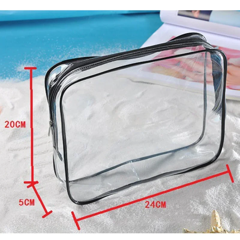 Transparent PVC Bags Travel Organizer Clear Makeup Bag Women Cosmetic Bag Beauty Case Toiletry Tote Make Up Pouch Wash Bags