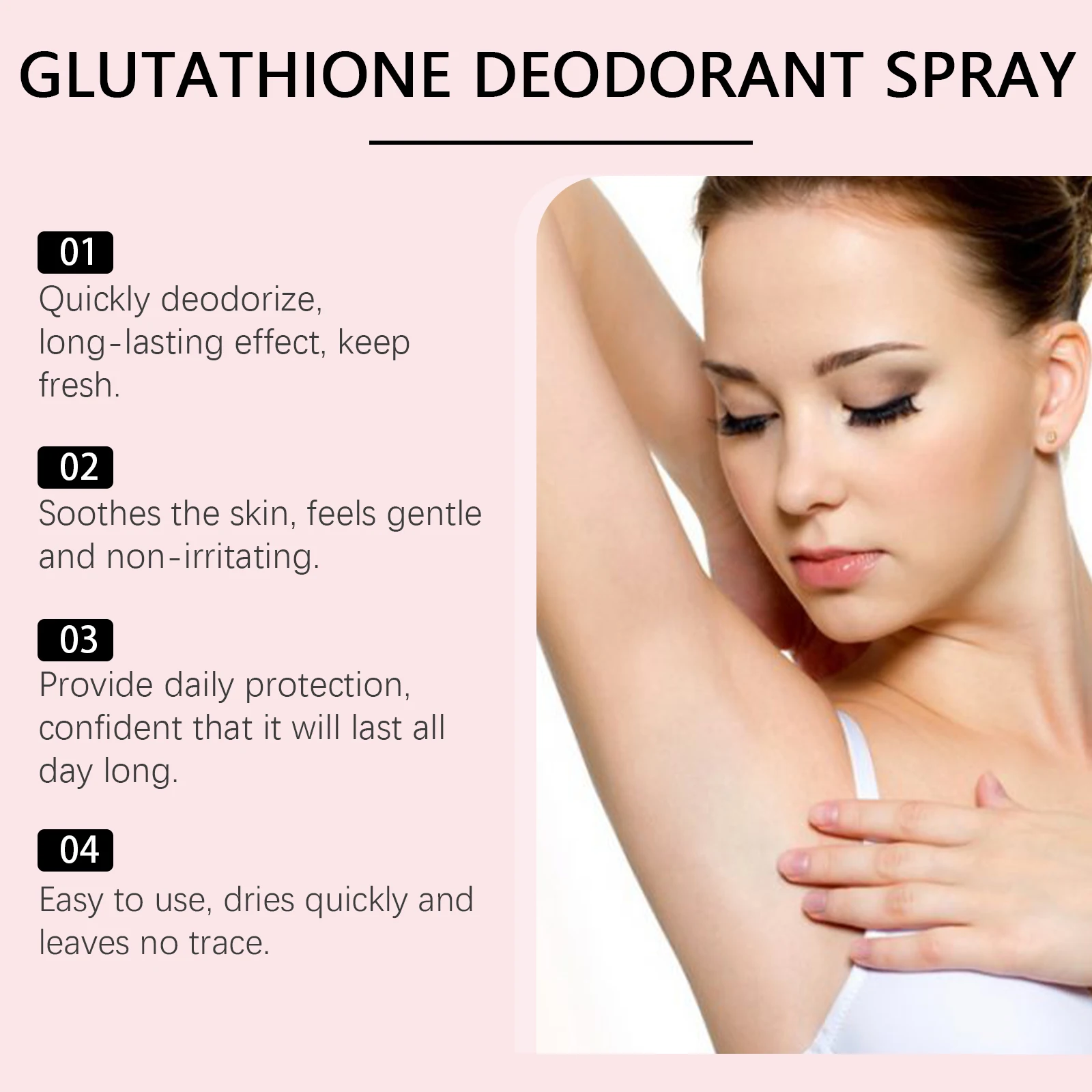 Sakura Body Spray Body Odor Remover Armpit Odor Spray Sweat Odor Control Long-Lasting Fragrance Underarm Deodorant Spray 50ml