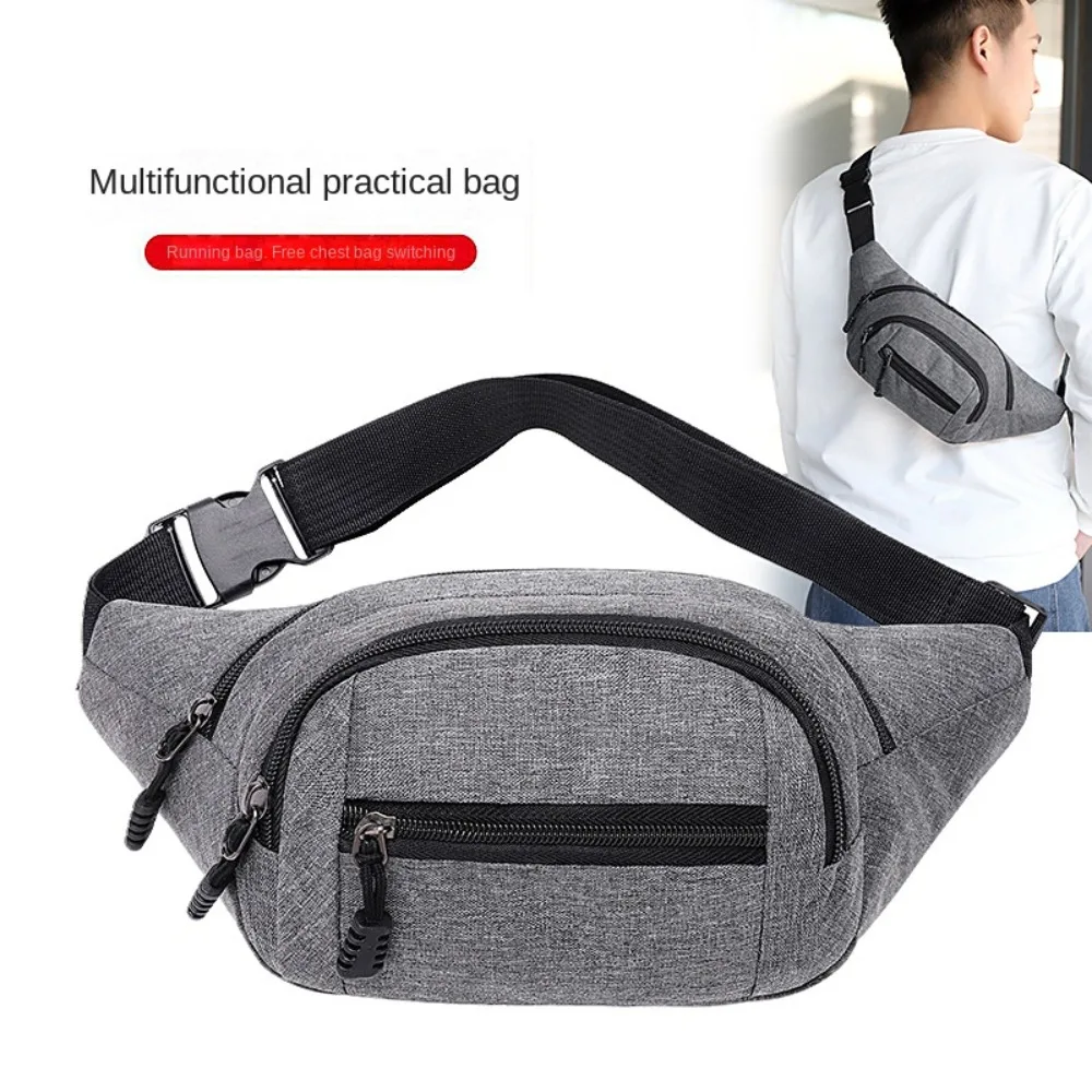 

Oxford Cloth Men Chest Bag Storage Bag Multifunctional 5 Colors Crossbody Bag Large Capacity Mobile Phone Bag Unisex