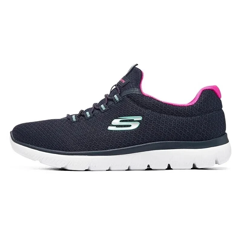 Skechers Women's Shoes Original Lightweight Fashionable Wear-Resistant Non-Slip New Fitness Training Outdoor Sports Casual Shoes 12980-Nvhp-1
