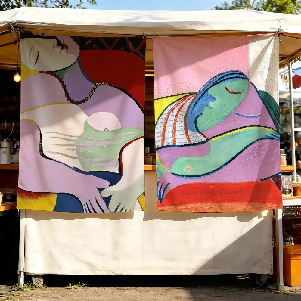 Art Pablo Picasso flag For Party Picnic Camping Studio Booth Background Wall Interior Decoration Banner