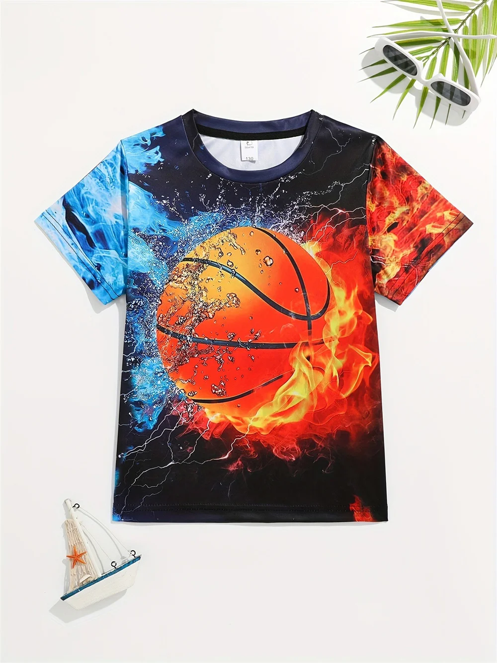 

Football Sports Fitness 3d Print Funny Tshirts Kids Boys Girls O Neck T-Shirts Baby Clothes 3d Printed T Shirt Children Top